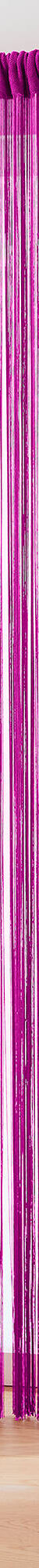 Rideau de fils découpable finition passe-tringle (fuchsia) Rideau de fils découpable finition passe-tringle (fuchsia)